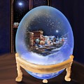 ghost town Christmas Snow Globe